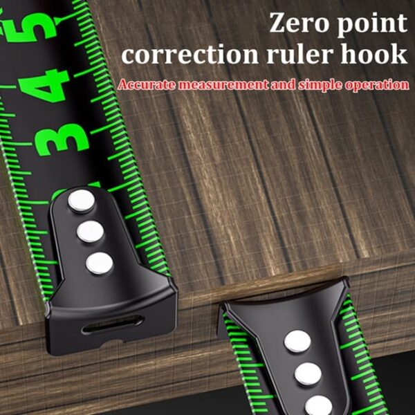 10M Metric Measuring Tape – Self-Locking Fluorescent Steel Tape Measure - Image 7