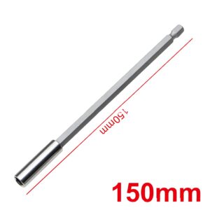 150cm Magnetic Screw Bit Extension Rod – Hex Handle, Non-slip Long Tip Holder