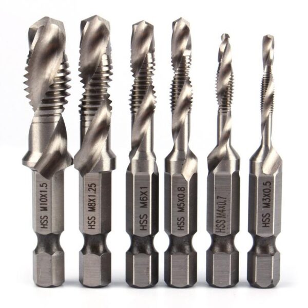 Hex Shank HSS Screw Tap Drill Bit – M3 Countersink Composite Tap Drill - Image 2