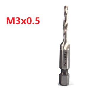 Hex Shank HSS Screw Tap Drill Bit – M3 Countersink Composite Tap Drill