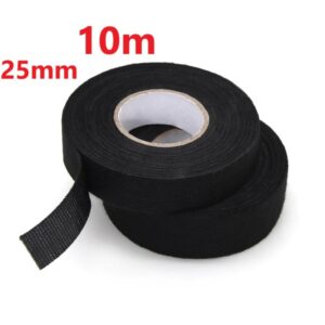 25mm x 10m Electrical Fabric Tape – Heat-Resistant, Waterproof, Auto Wire Harness Wrap