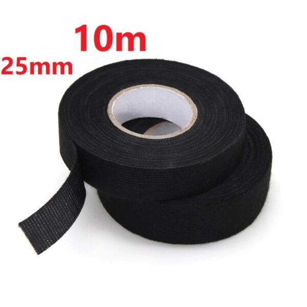 25mm x 10m Electrical Fabric Tape – Heat-Resistant, Waterproof, Auto Wire Harness Wrap