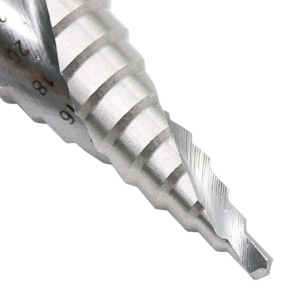 4–32mm HSS Spiral Grooved Step Drill Bit – High-Speed Steel Metal Drilling Tool - Image 4
