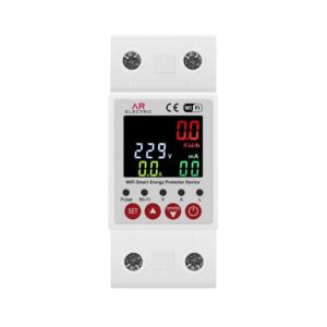 63A 230V Wi-Fi Smart Circuit Earth Leakage Over/Under Voltage Protector Relay Switch with Energy kWh Meter