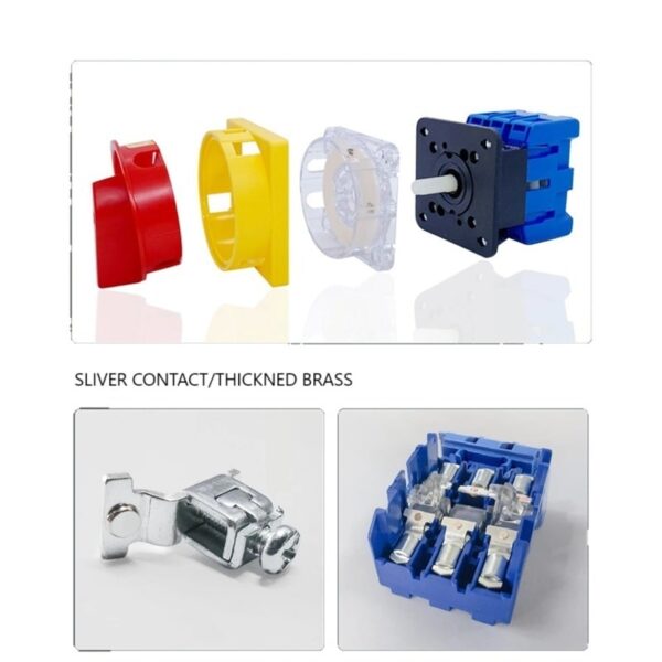 690V 63A Isolator Switch with Padlock Disconnect Selector and ON-OFF Panel Power Control - Image 4