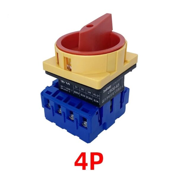 690V 63A Isolator Switch with Padlock Disconnect Selector and ON-OFF Panel Power Control - Image 3
