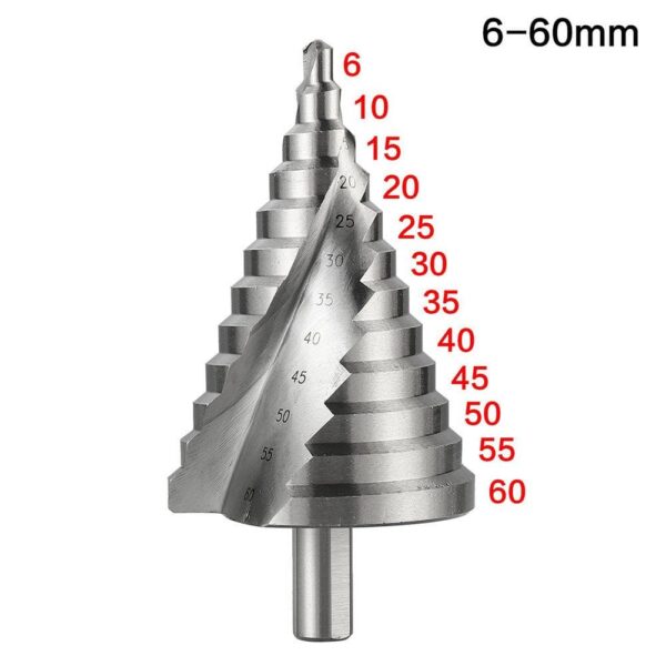 6–60mm Step Drill Bit – Spiral Groove Multi-Function Hole Cutter for Metal & Wood - Image 11