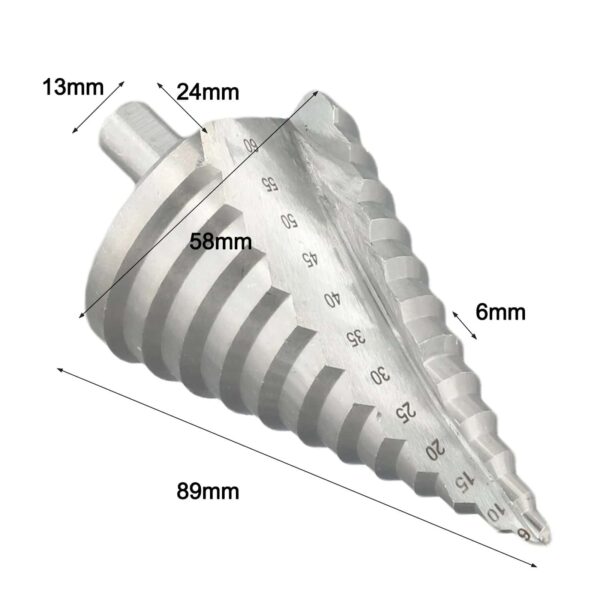 6–60mm Step Drill Bit – Spiral Groove Multi-Function Hole Cutter for Metal & Wood - Image 8