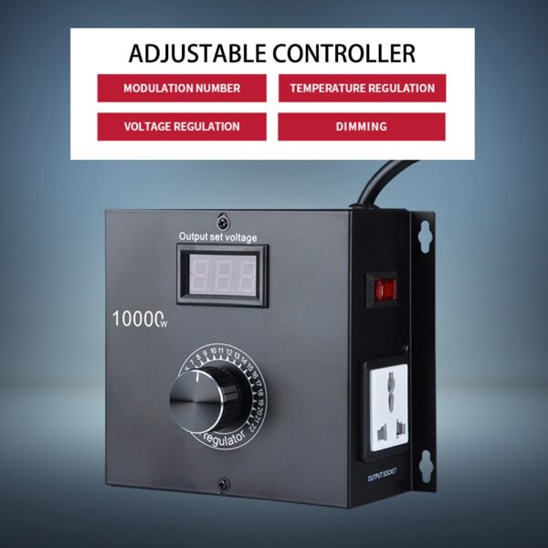AC110-220V 5000W High-Power Voltage Regulator & Speed Controller - Image 3
