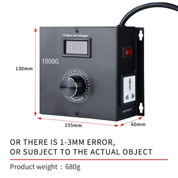 AC110-220V 5000W High-Power Voltage Regulator & Speed Controller - Image 6