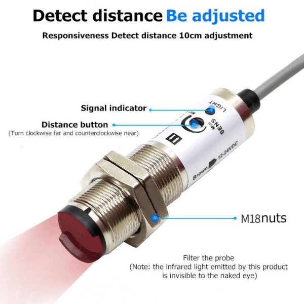 NPN 4-Wire Infrared Body Photoelectric Switch - Image 4