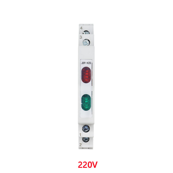 DIN Rail Indicator Light – 230V AC, Modular Lamp (Dual Light)