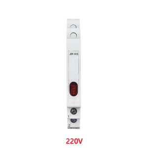 DIN Rail Indicator Light – 230V AC, Modular Lamp (Single Light) (Red)