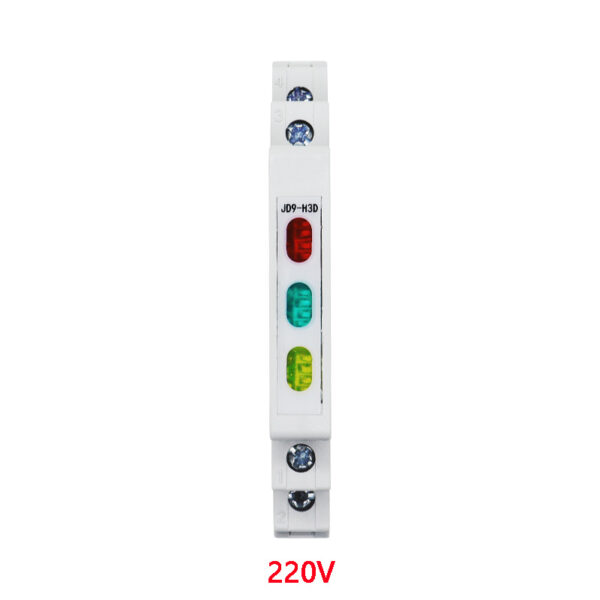 DIN Rail Indicator Light – 230V AC, Modular Lamp (Single Light)(Tri-color Light)