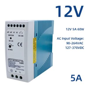 DIN Rail Power Supply (12V, 60W)