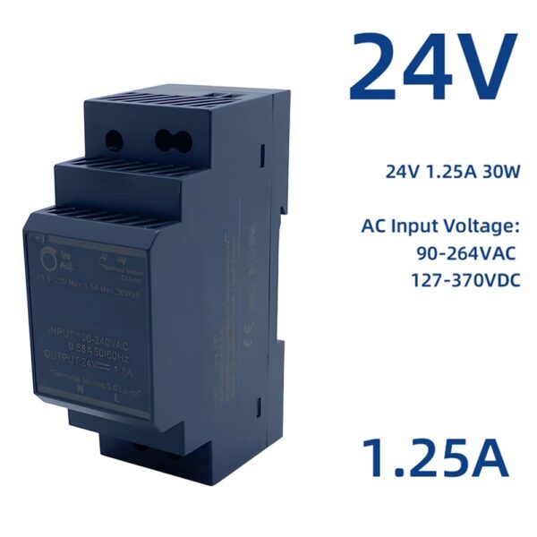 DIN Rail Power Supply (24V, 30W)