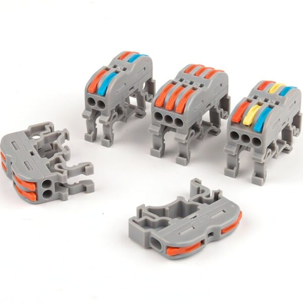 DIN Rail Wire Connectors – Fast Push-in Cable Splicing Terminal Block - Image 4
