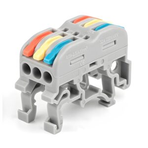 DIN Rail Wire Connectors – Fast Push-in Cable Splicing Terminal Block