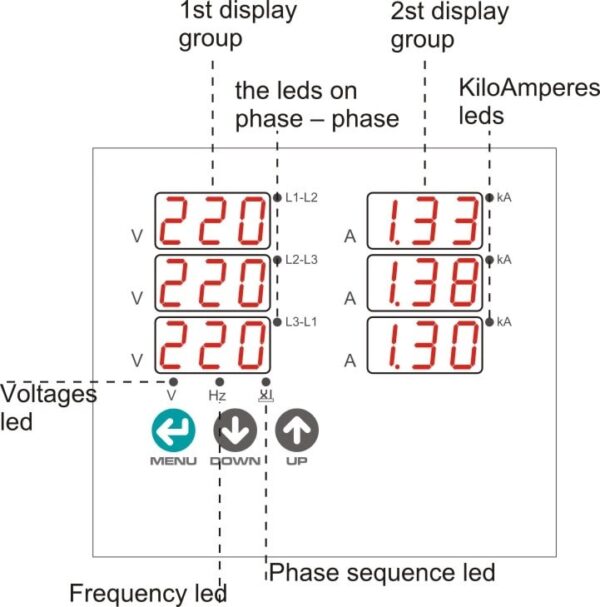 Digital Multimeter (Three-Phase Monitoring) 100A - Image 3