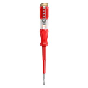 Electrical Tester Pen – Voltage Indicator Screwdriver 100–500V with Neon Bulb(Red color)