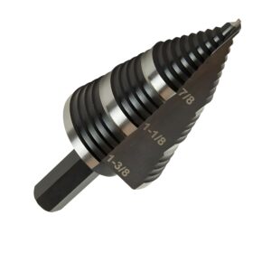 HSS Step Drill Bit – Titanium Coated, Double Fluted Cone Drill for Metal, Plastic & Wood