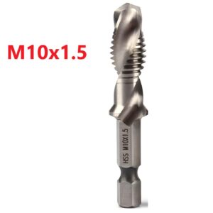 Hex Shank HSS Screw Tap Drill Bit – M10 Countersink Composite Tap Drill
