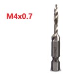 Hex Shank HSS Screw Tap Drill Bit – M4 Countersink Composite Tap Drill