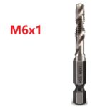 Hex Shank HSS Screw Tap Drill Bit – M6 Countersink Composite Tap Drill