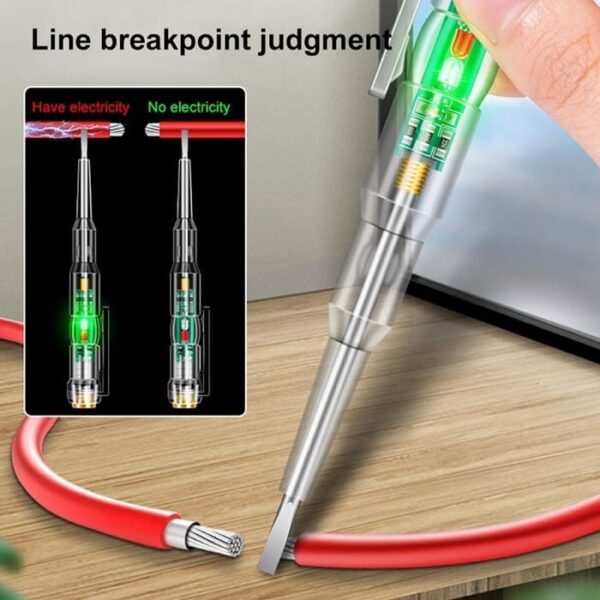 Intelligent Voltage Tester Pen – Non-contact AC Voltage Detector with Indicator Light - Image 4
