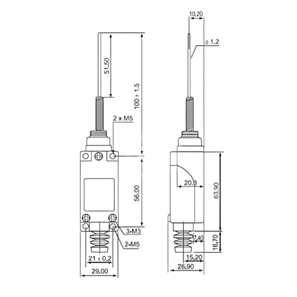 Limit Switch – Self-Reset Travel Touch Controller - Image 2