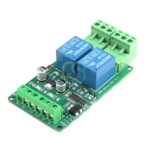 Modbus-RTU 2-Channel Optocoupler Isolation 12V Relay Module with RS485/TTL Communication