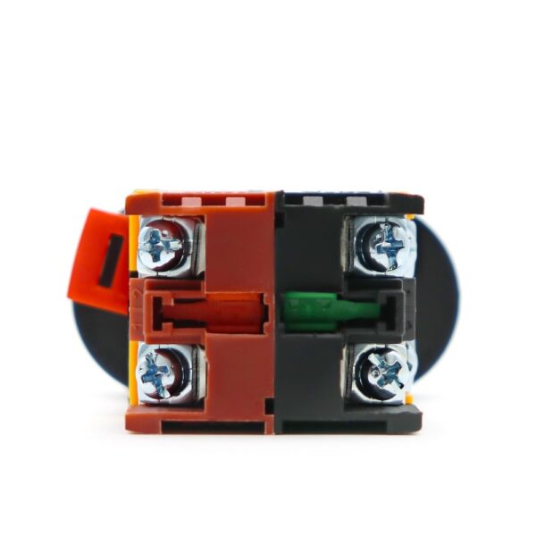 Momentary Double Push Button Switch with LED – ON/OFF START STOP (1NO+1NC) - Image 4