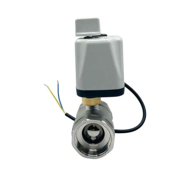 Stainless Steel Motorized Ball Valve with Manual Switch – Normally Closed with 2 DN32-DN25 adapters - Image 6