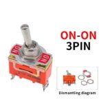 Toggle Switch SPST – ON-ON, 250V 15A