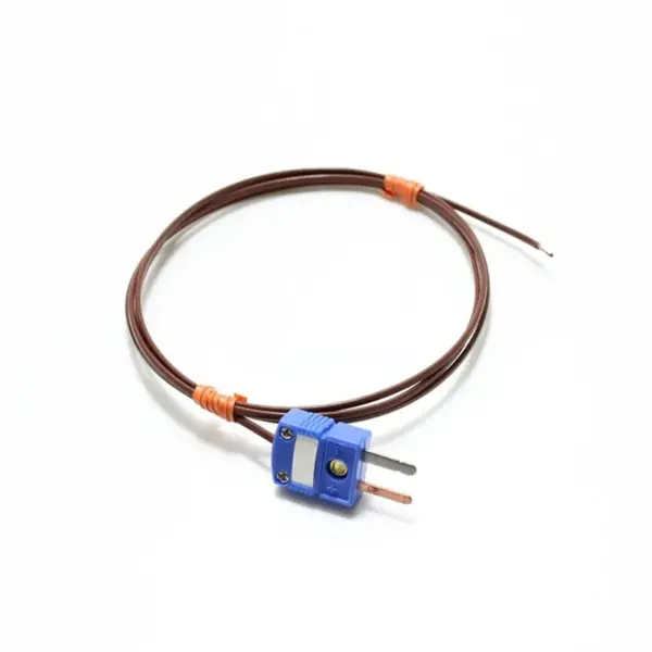PTFE insulated type T thermocouple temperature sensor - Image 2