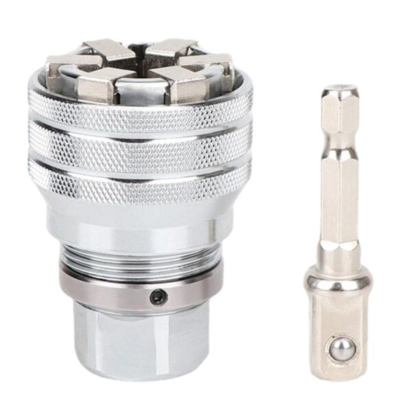Universal Electric Wrench Sleeve Converter – Adjustable Hex Socket Adapter (10–19mm 38–34) - Image 5