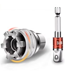 Universal Electric Wrench Sleeve Converter – Adjustable Hex Socket Adapter (10–19mm 38–34)