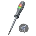 Screwdriver – Neon Bulb Voltage Tester Pen for Electricians (Insulated Pocket Tool) type (-)
