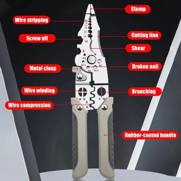 Multi-functional wire stripper and crimping tool - Image 2
