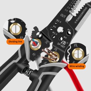 Multi-functional wire stripper and crimping tool
