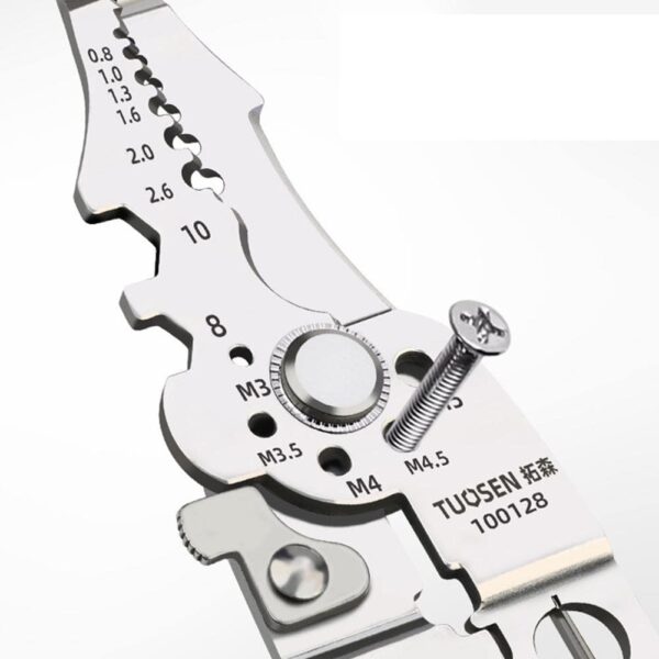 Multi-functional wire stripper and crimping tool