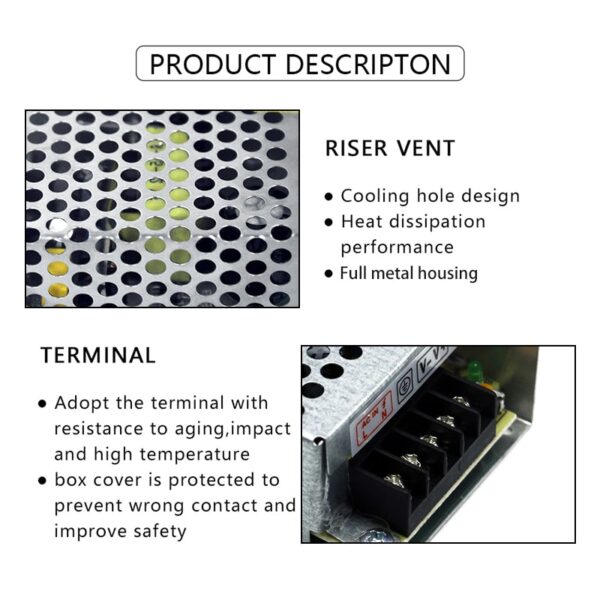 switching power supply 24V, 1A (25W) - Image 2