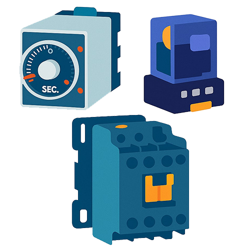 Contactor Relay and Timers